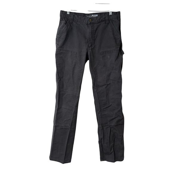 Carhartt Men's Utility Double-Front Work Pant Cargo Relaxed Fit Grey 34 - Picture 1 of 10
